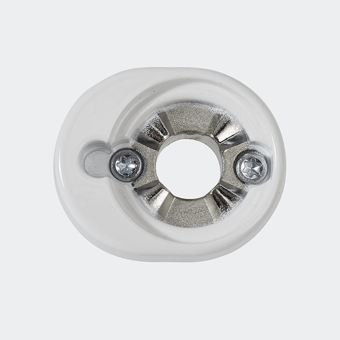 Bevestigingsrozet RAL 9016 (verkeerswit)