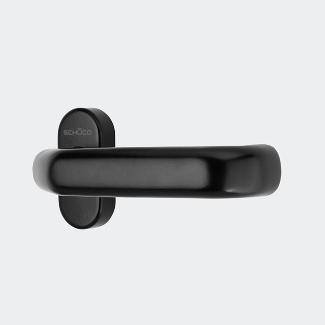 Deurkruk in verstek, 210752 RAL 9005 (diepzwart)