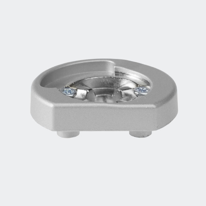 Bevestigingsrozet Zilver | Links