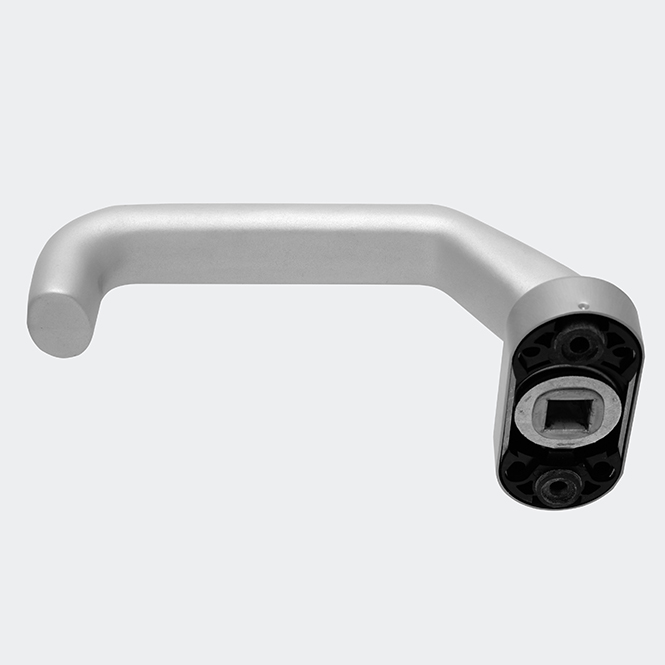 Deurkruk in verstek, 210709 EV1 (zilver)