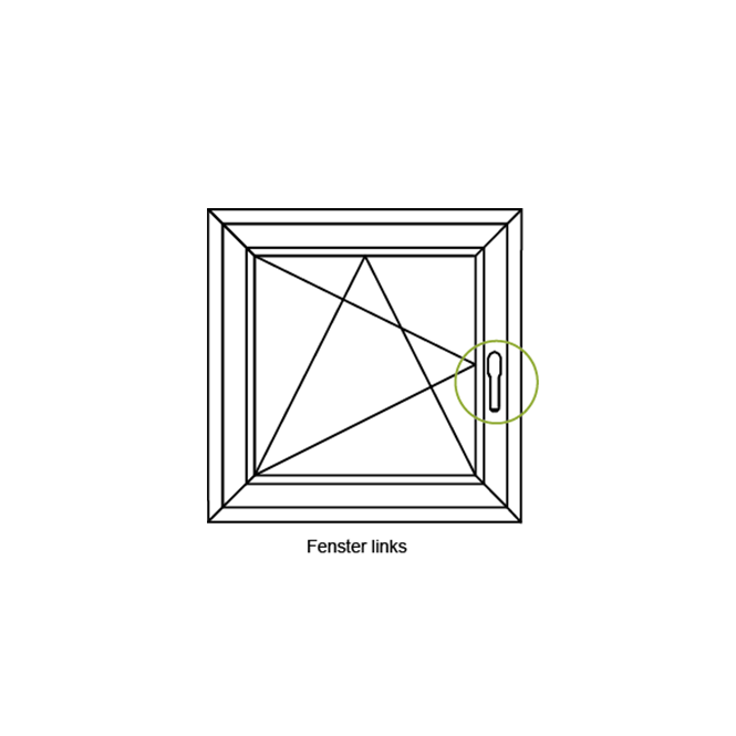 Raamgreep met vergrendelknop 